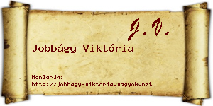 Jobbágy Viktória névjegykártya
